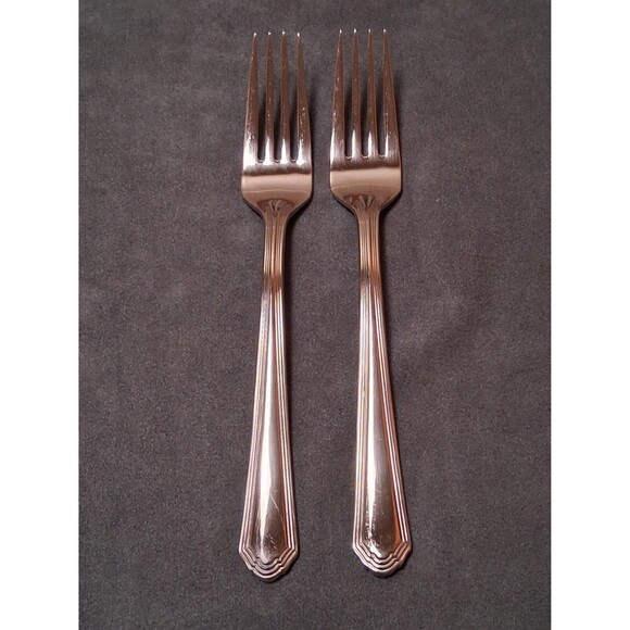 Lenox Archway Dinner Forks - 2 Stainless Flatware - Picture 1 of 4